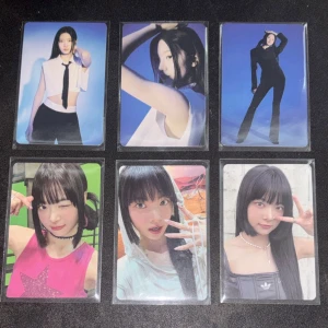 Le Sserafim photocards - Övre raden: Flame rises tour trading cards | Nedre raden: Unforgiven trading cards | 15kr styck + frakt. Endast swish. Finns fler photocards på min profil! Skriv dm om ni har frågor💕