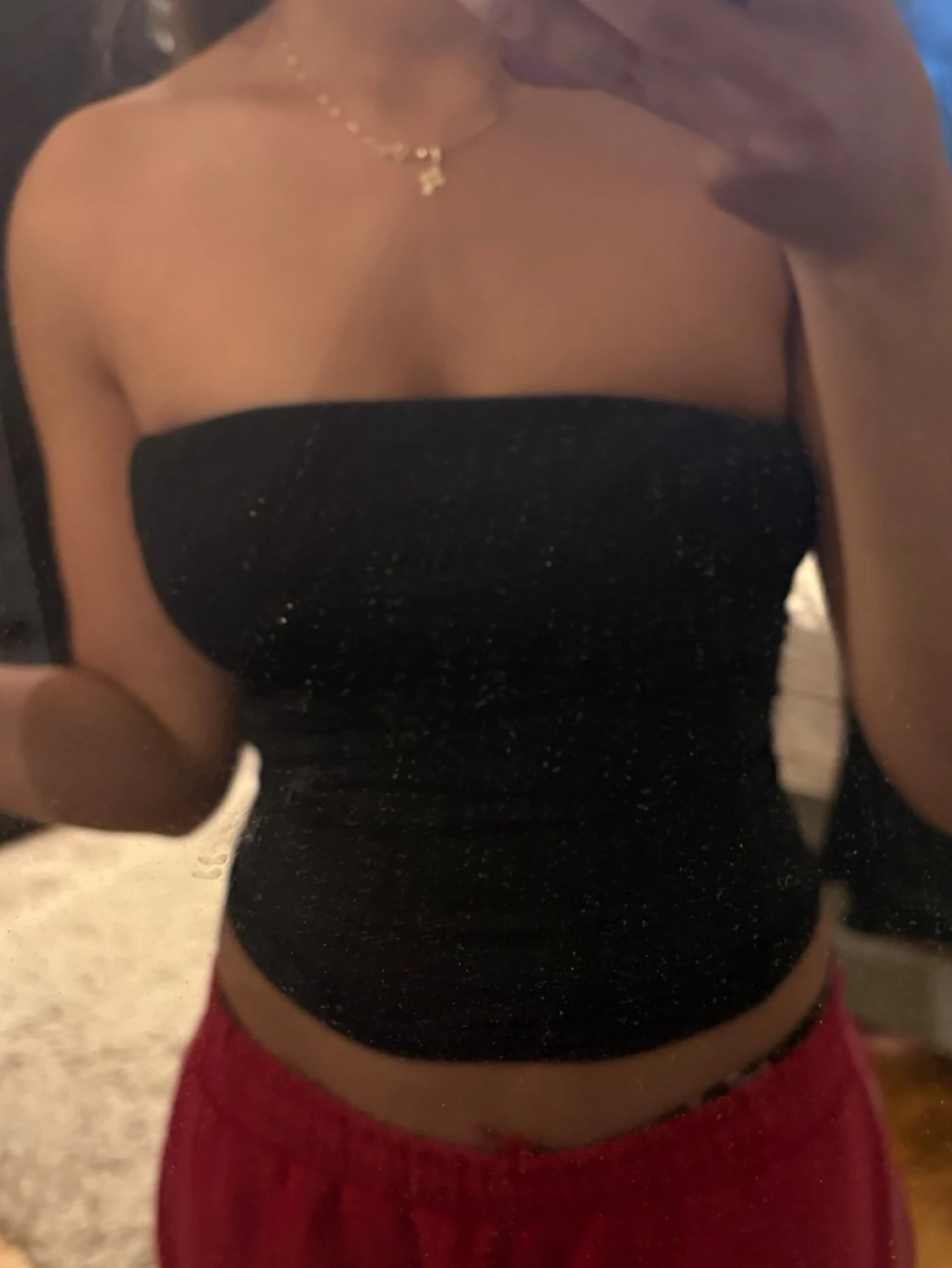 Svart bandeau tubtopp - 1
