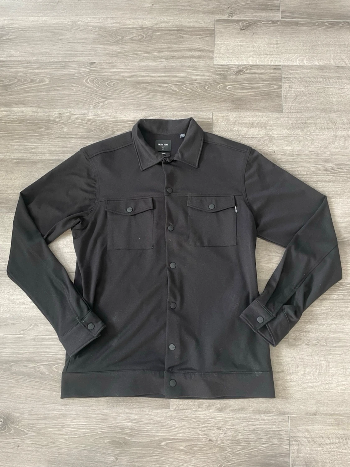 Svart overshirt från Only & Sons