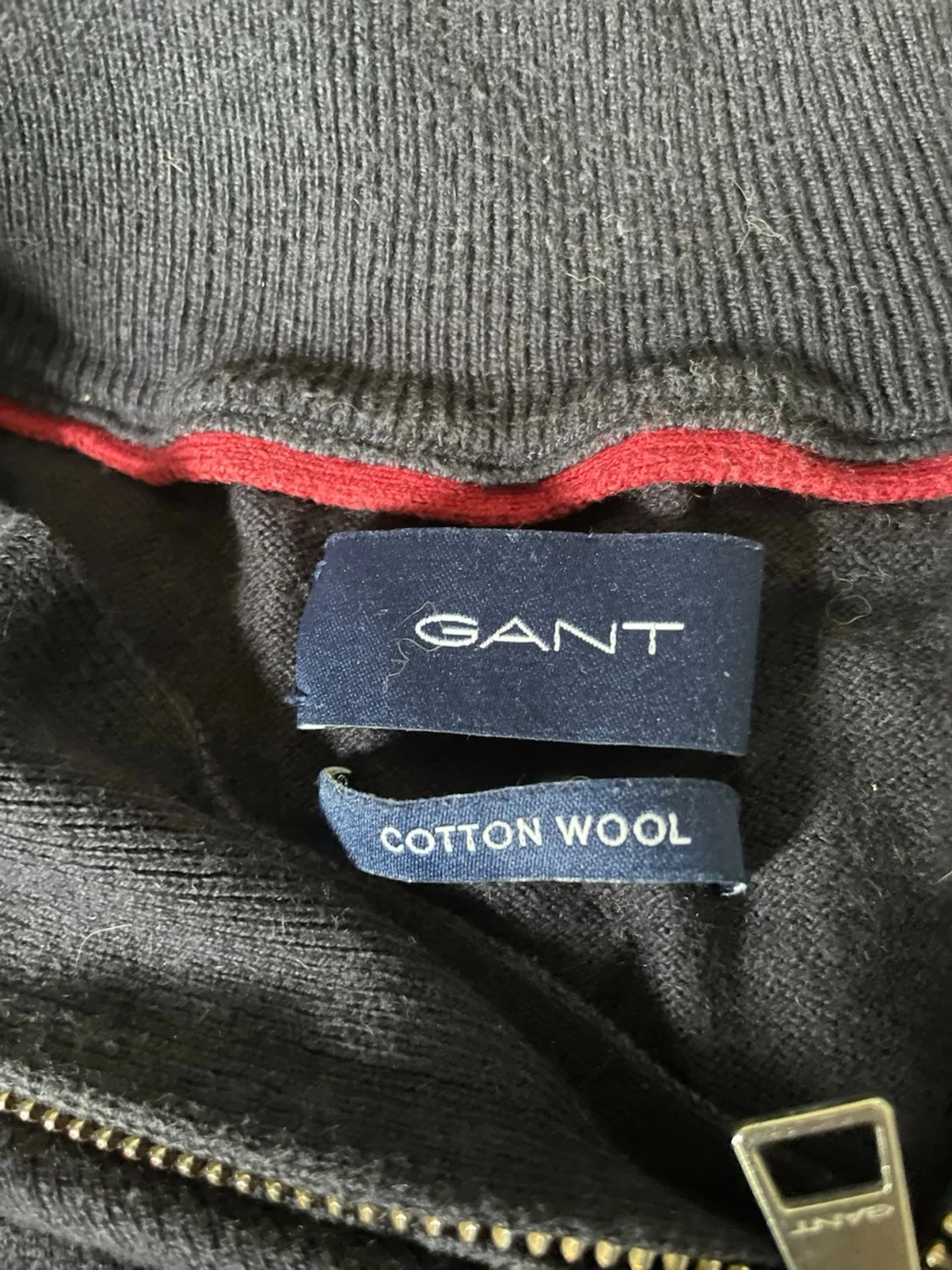 Svart halvzip tröja från Gant - 3