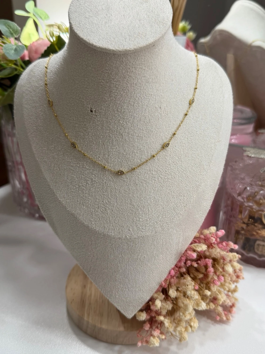Guldpläterat halsband - 1