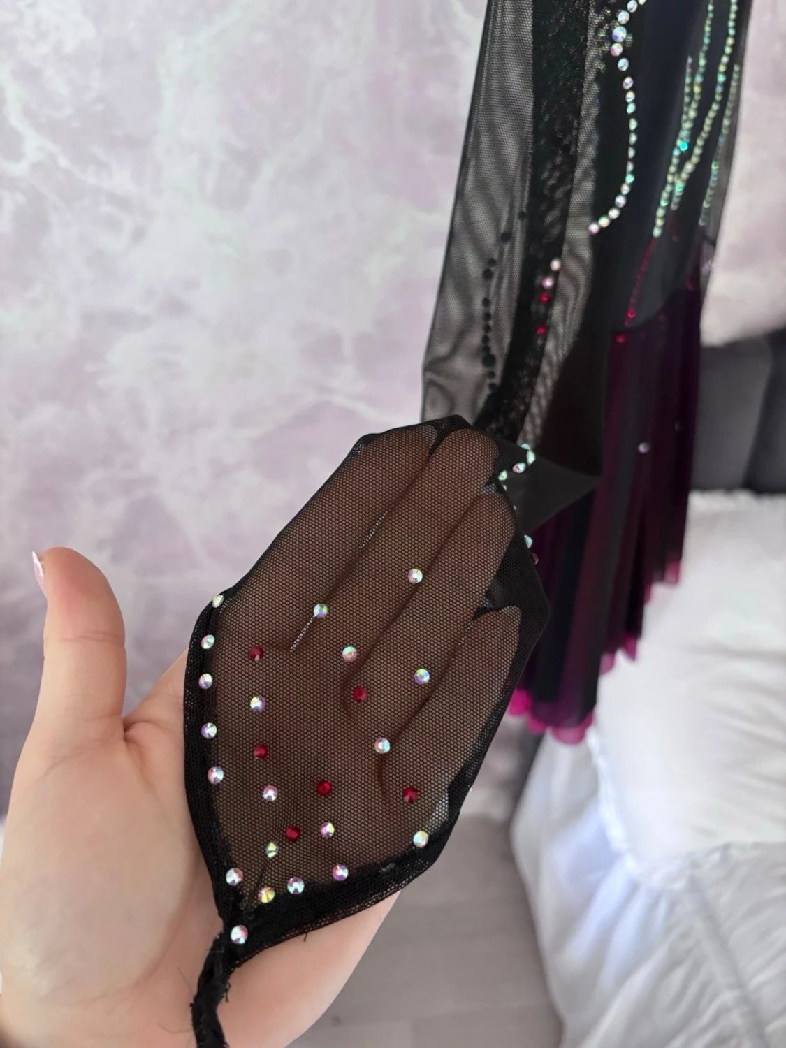 Svart konståkningsklänning - 4