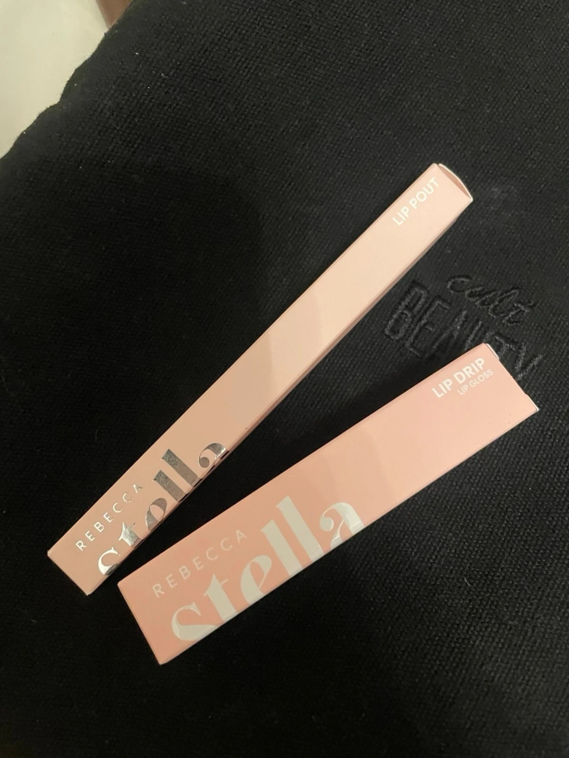 Rebecca Stella Lip Drip Chocolat & lip pen icy rose