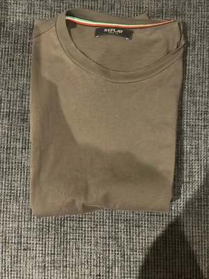 Grön t-shirt från Replay - Snygg brun t-shirt från Replay med diskret 'R'-logga på bröstet. Klassisk rund halsringning och enkel design som passar till allt. Tillverkad i mjuk bomull för en skön känsla hela dagen.