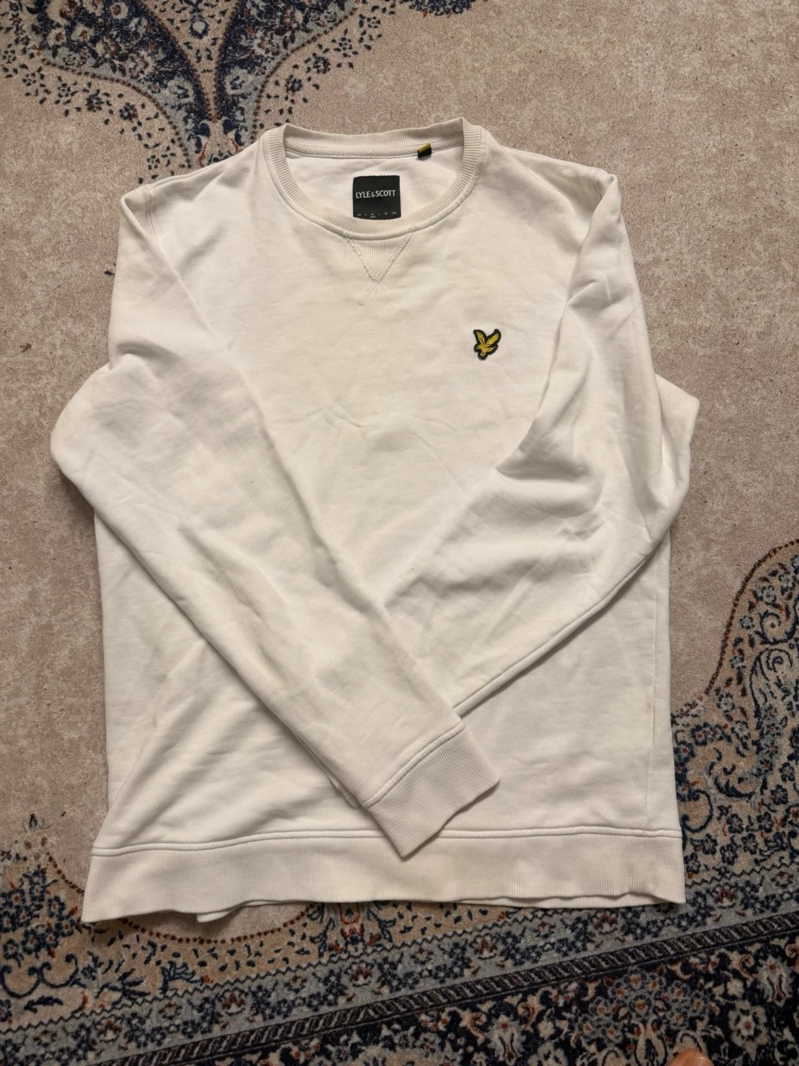 Vit sweatshirt från Lyle & Scott