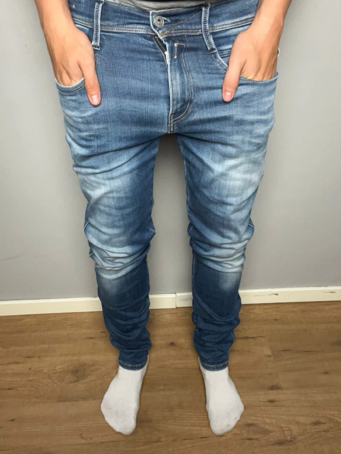 Blå replay anbass jeans