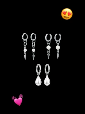 Örhängen  - Smyckeskit med tre par örhängen från mitt egna märke Laika där jag designar och tillverkar smycken i rostfritt stål💕😍 nedsänkt pris, ett värde av 417 kr🤩välj gärna Instabox som frakt för snabbast och smidigast frakt