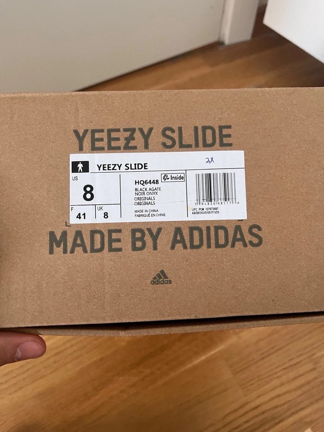 Svarta Yeezy Slide tofflor - 3