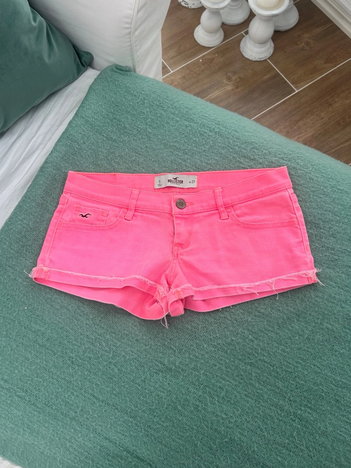 Hollister lågmidjade jeansshorts  - 2