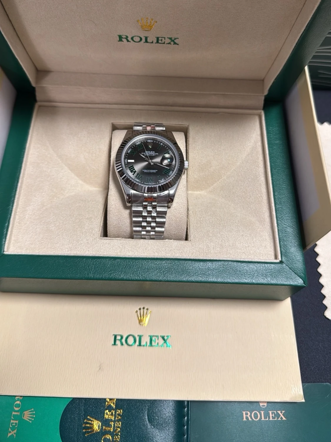 Rolx Role Wimbledon Datejust Topp, Automatisk - 1