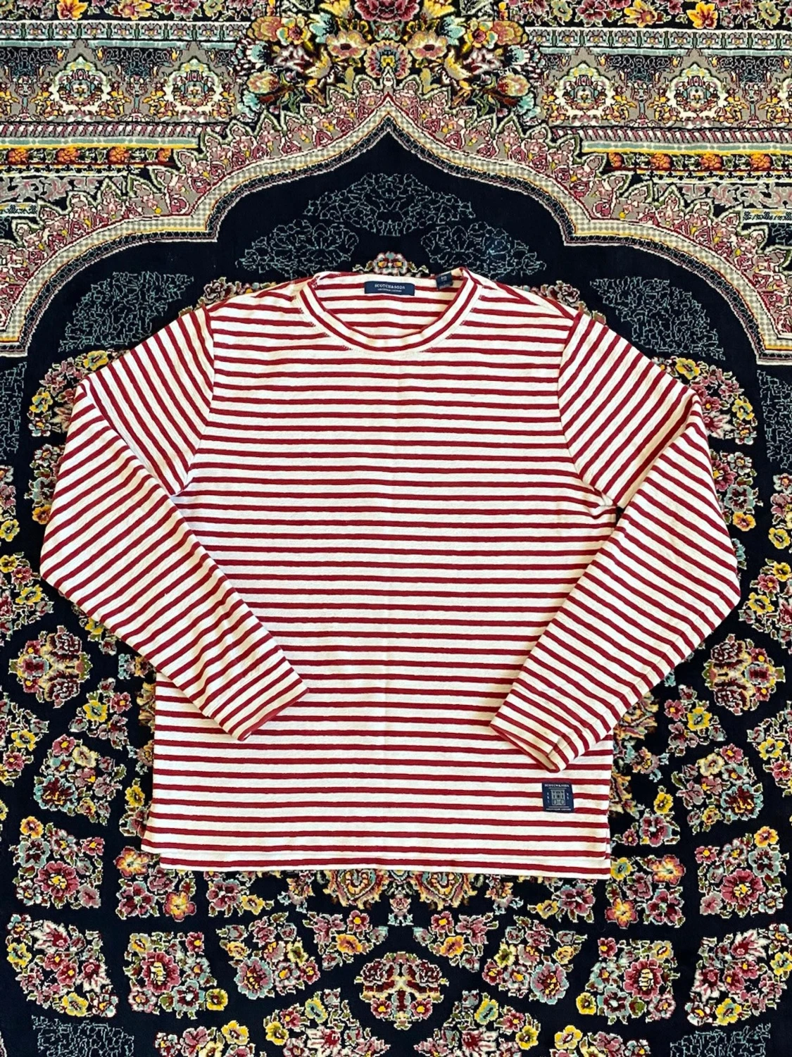 Randig långärmad topp Scotch & Soda