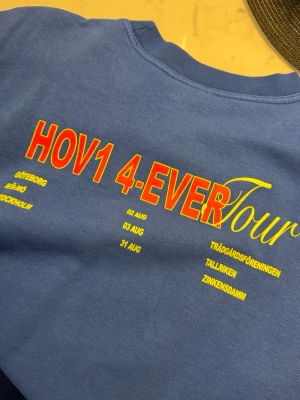 Blå Hov1 4-EVER tour hoddie  - Intresekoll på min hov1 tröja💕                           Knappt använd så i väldigt fint skick.  skriv prisförslag så kan vi försöka komma överens om något pris