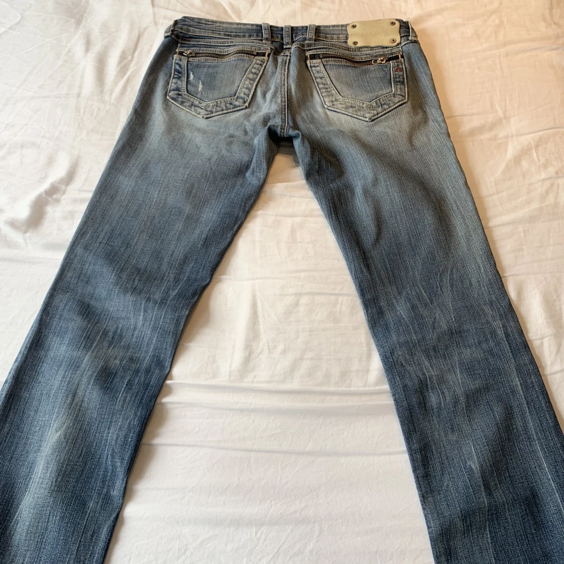 lågmidjade replay jeans - 91