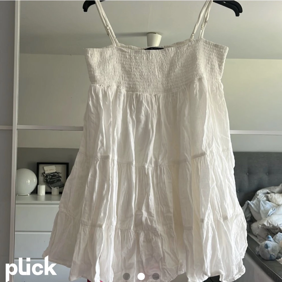 Vit zara klänning  - 90