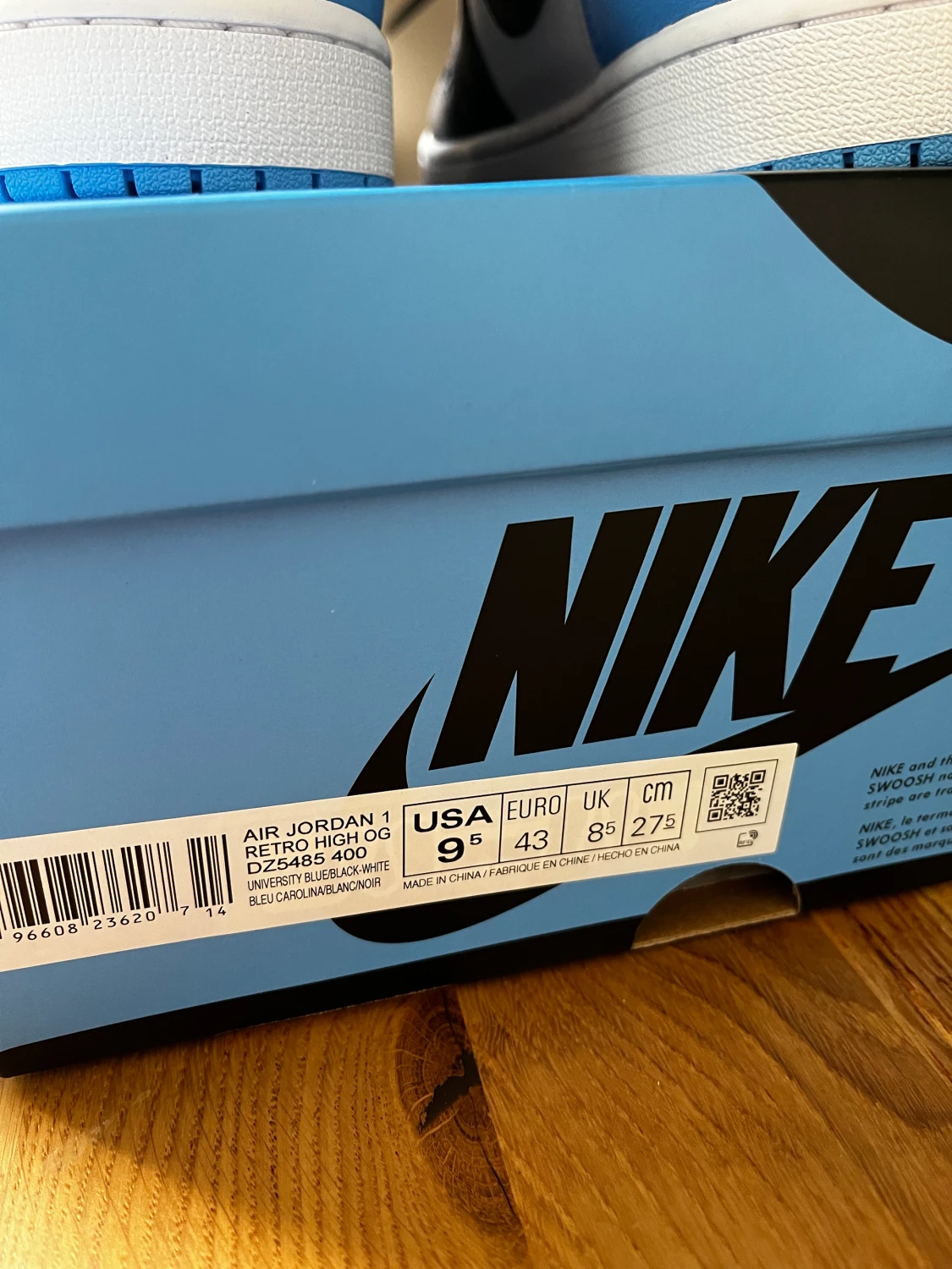 Jordan 1 High UNC toe - 90