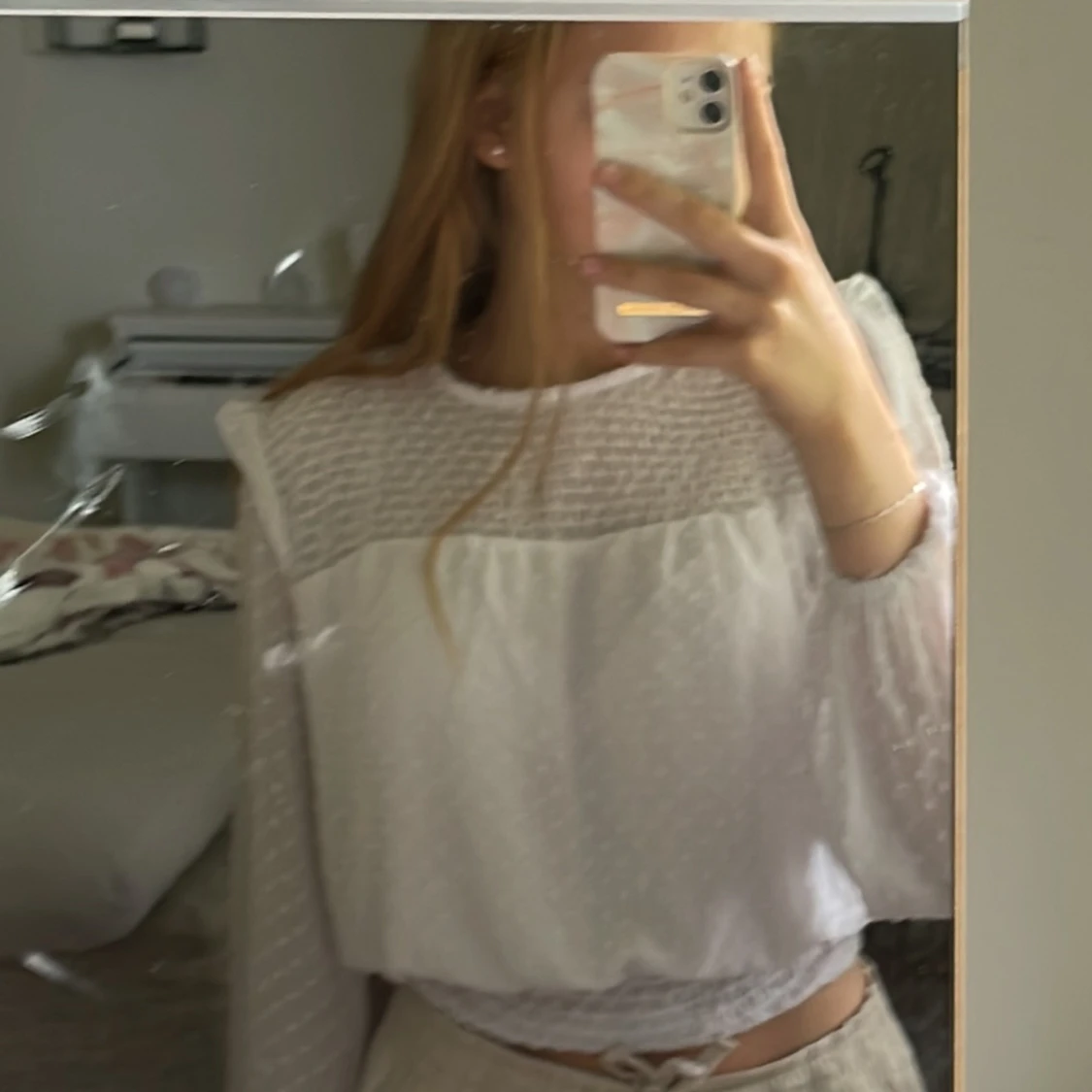 Söt långärmad blus 