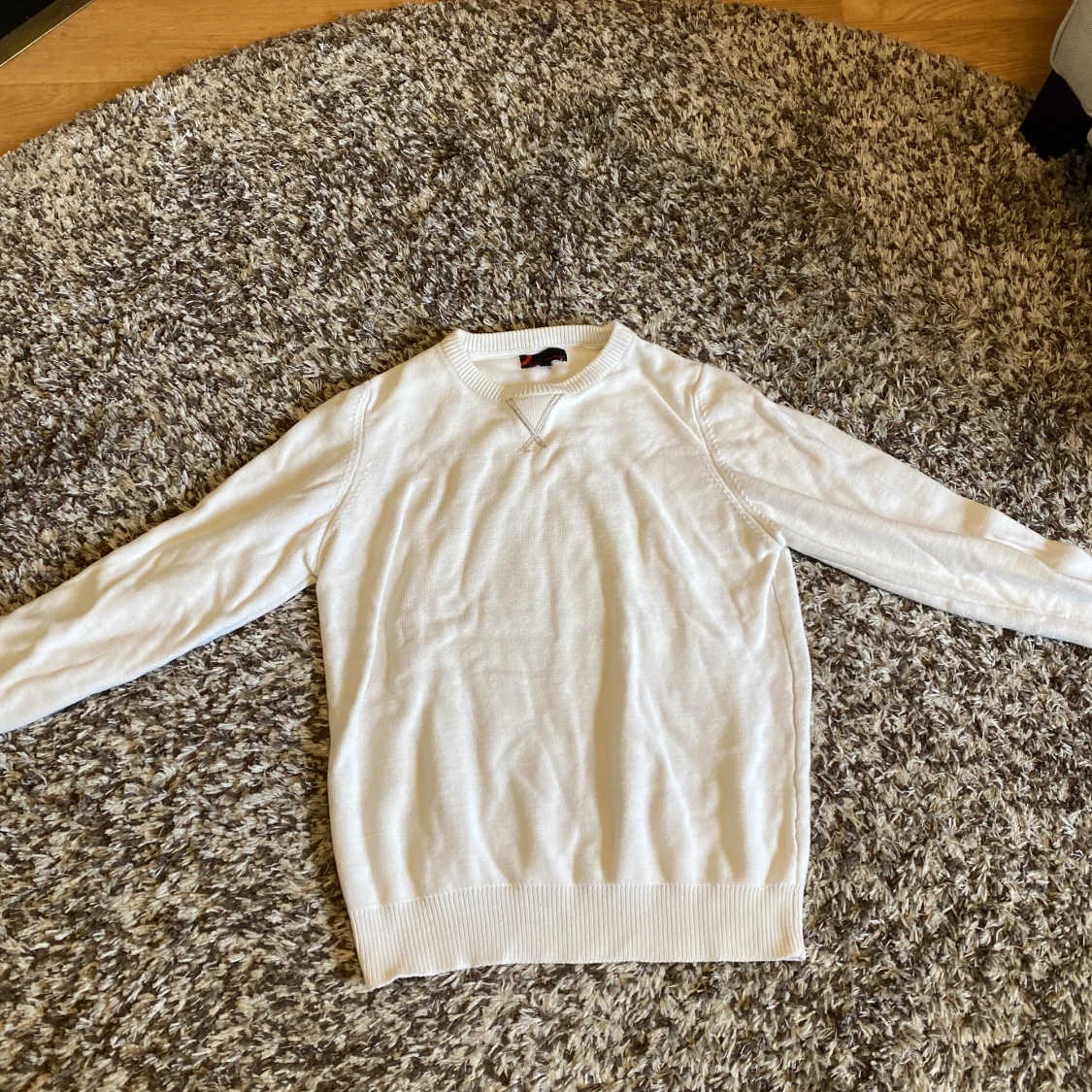 Stickad tröja utan krage, Dressman - 90