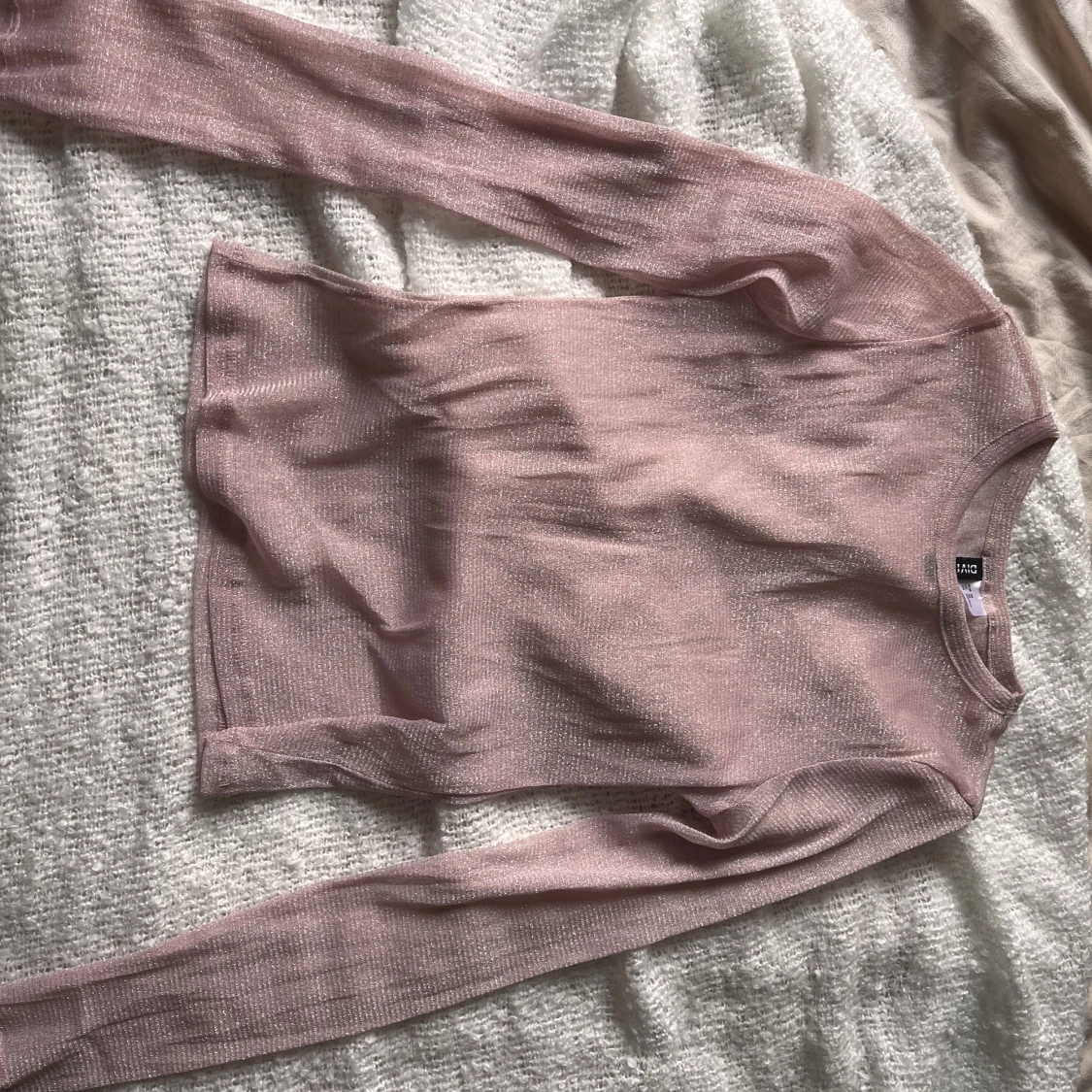 Rosa glittertopp - 90