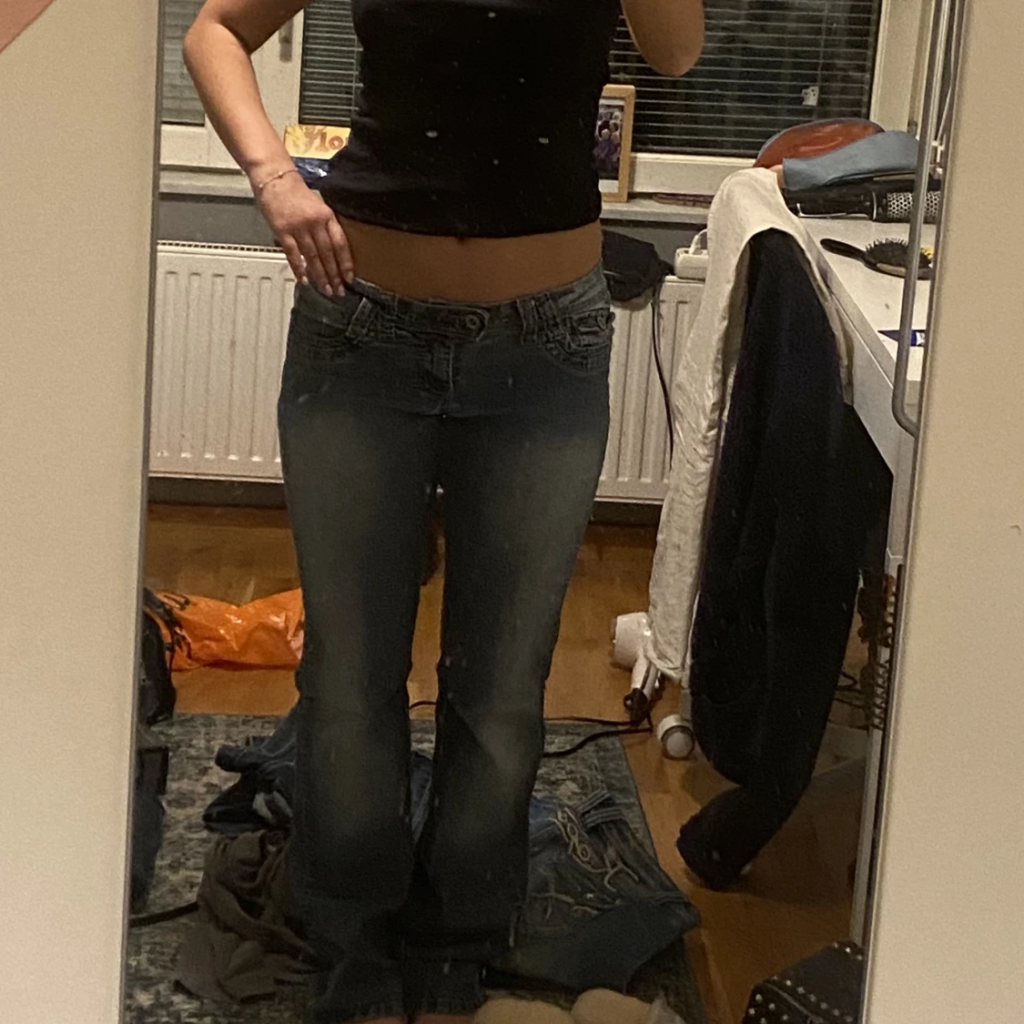 Lågmidjade jeans - 90