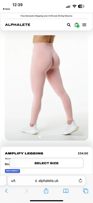 Alphalete tights - Säljer ett par oanvända tights från Alphalete, storlek XS.  Nypris: ca 600-700kr.  Mitt pris: 200kr.