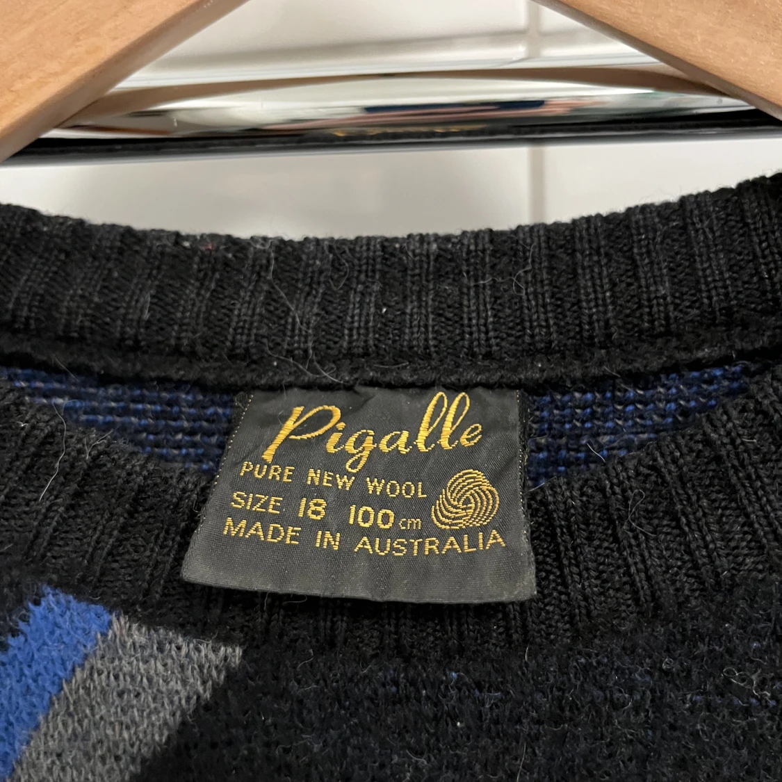 Vintage stickad tröja - 90