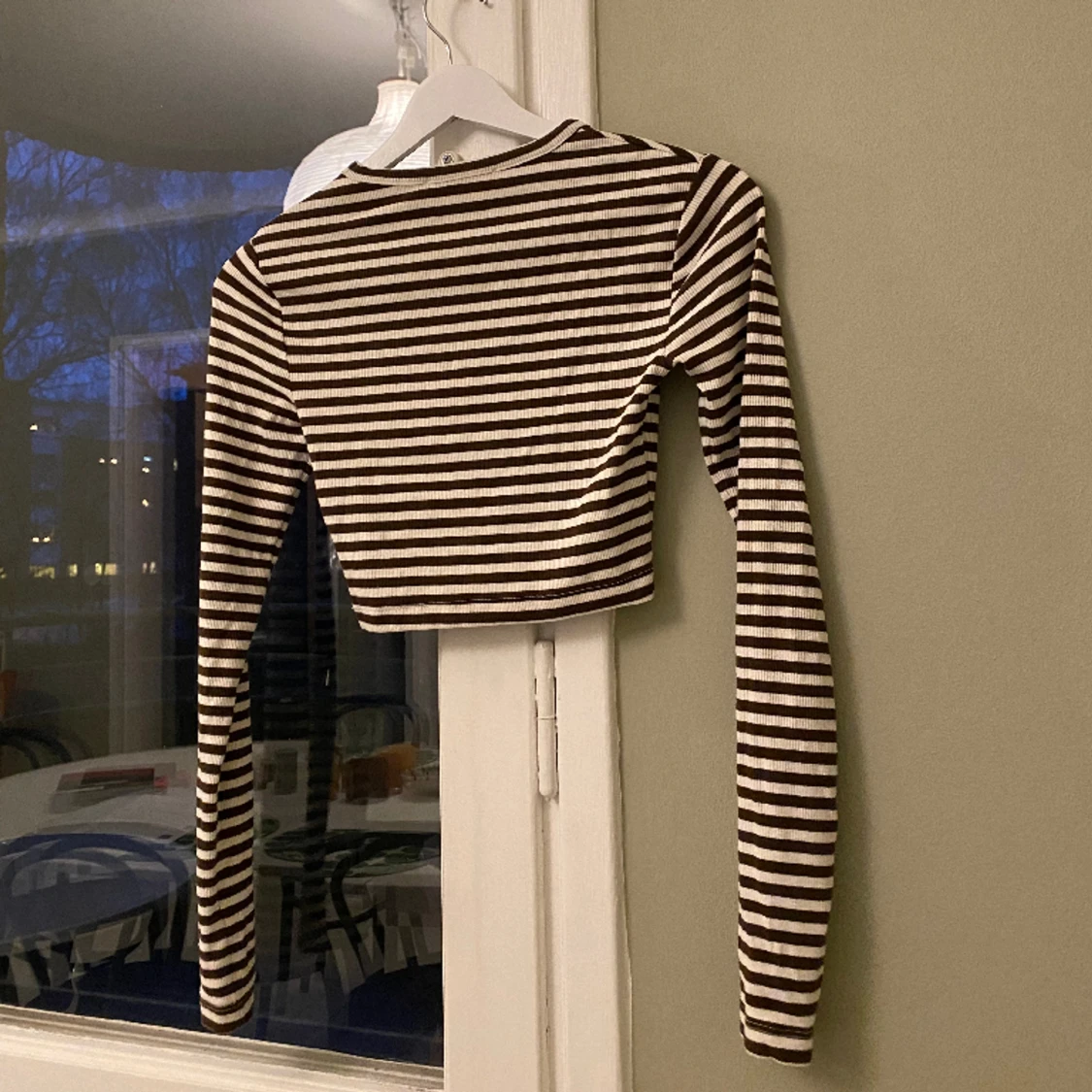 Randig långärmad topp - 90