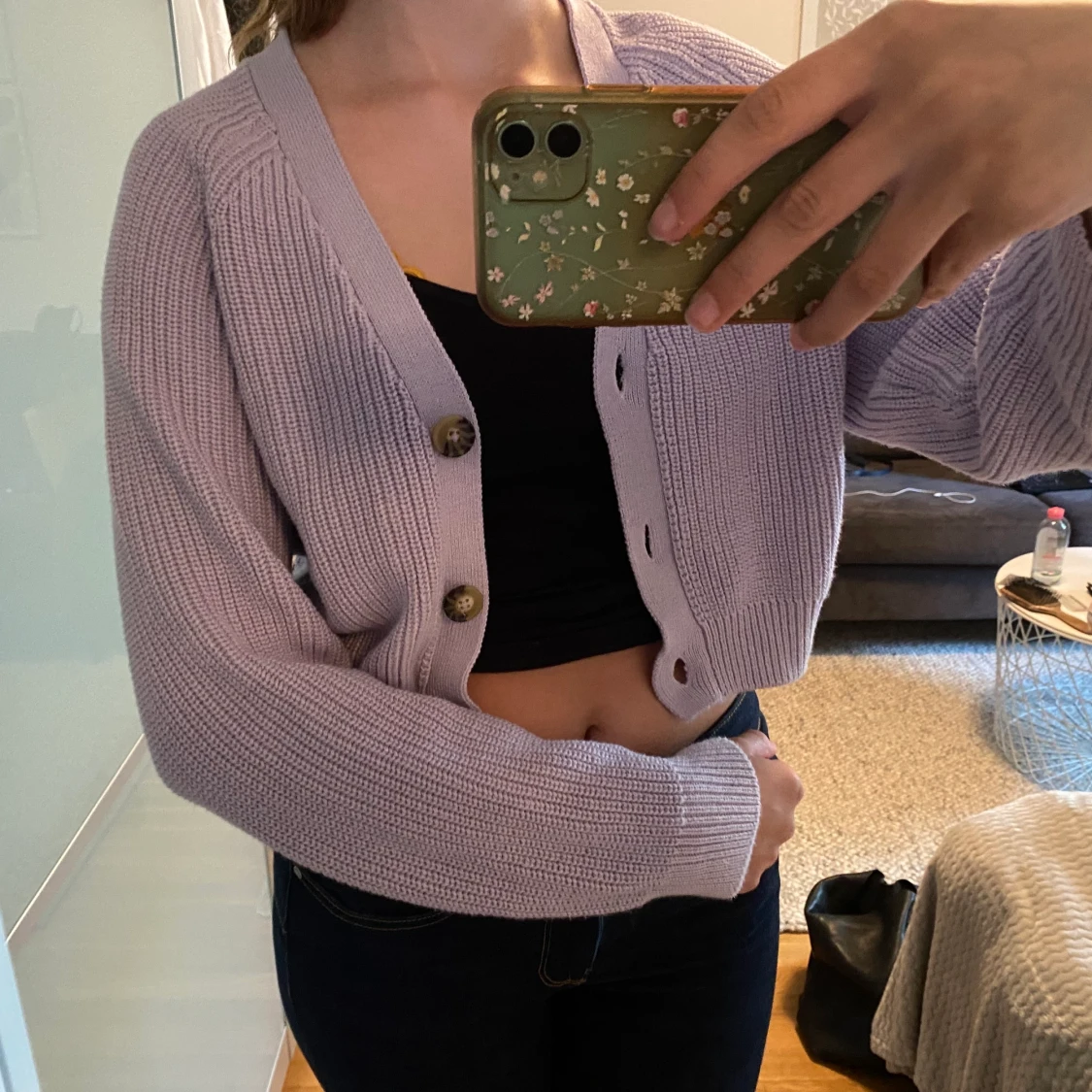 Super söt pastel lila kofta  - 91