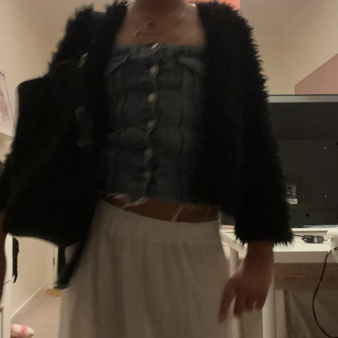 Fluff trekvarts jacka - 90