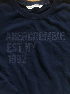 Mörkblå märkeströja - Mörkblå tjocktröja från abercrombie & fitch! väldigt skön och är rätt tunn för en tjocktröja. obs! färgen är mer som på första bilden och inte den andra, alltså väldigt mörk blå! 