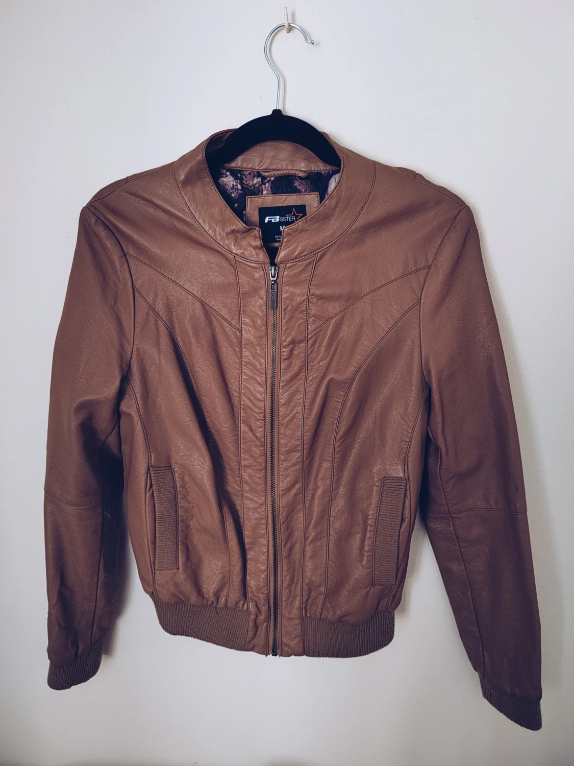 Brown leather jacket - 90