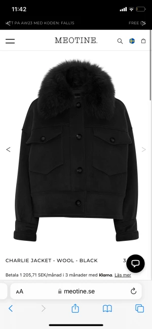 Meotine jacka - Säljer min superfina meotine jacka som har använts en del men som är i väldigt bra skick. Nypriset på jackan är 3500💕