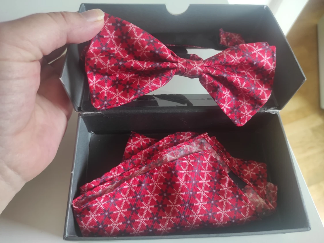 Siden fluga och näsduk