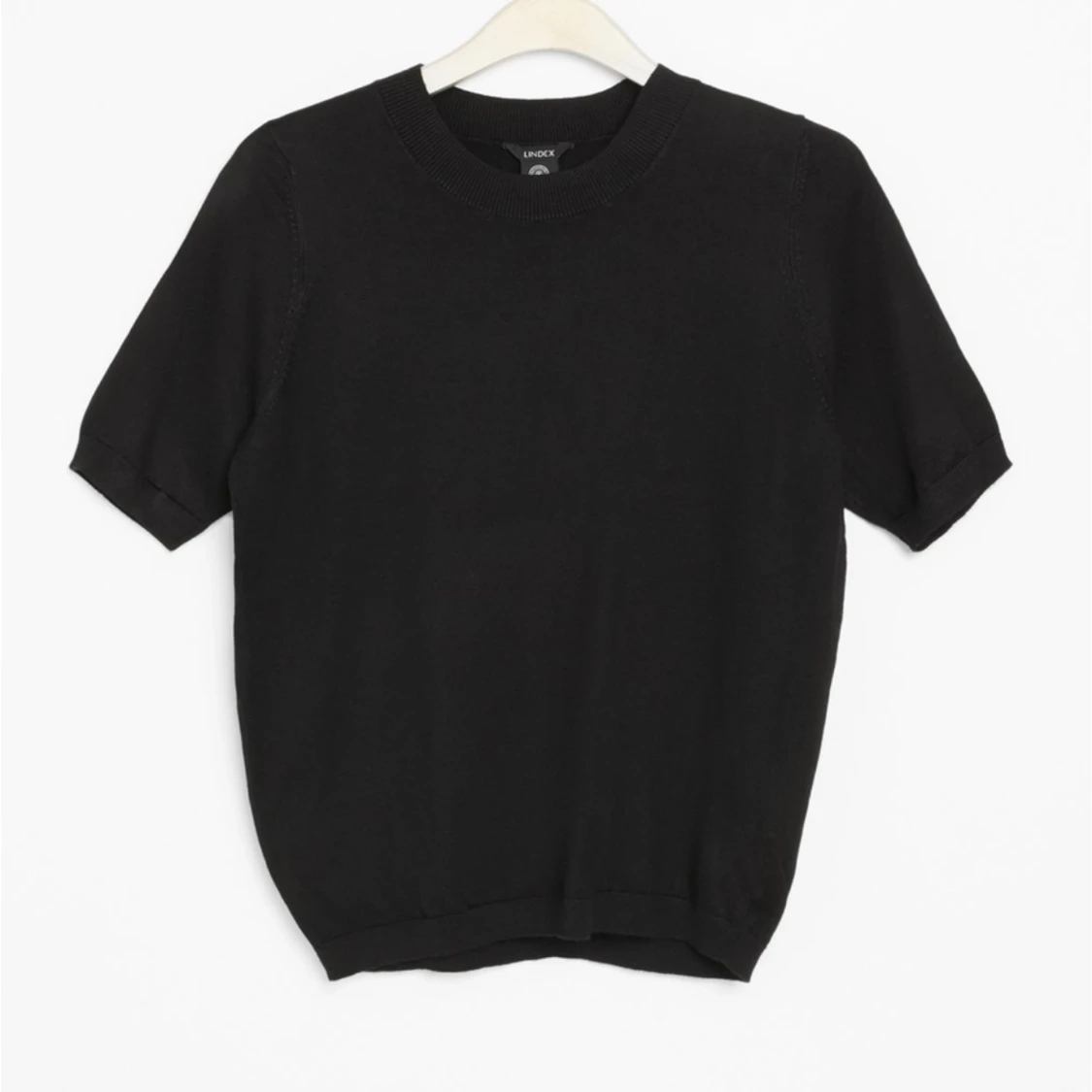 Svart stickad T-shirt 