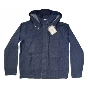 Acne Studios Brico Oversized hoodie - Made of organic cotton, 4 large front pocket design, button fastening, Size : M Loose fit. Colour: Denim blue. Retail price 420 euro. Very rare!