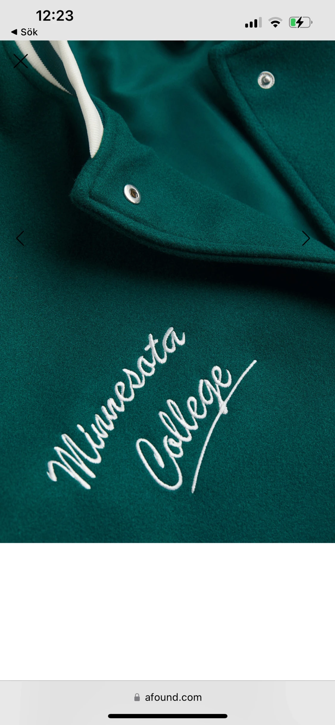 Supercool grön collegejacka!! - 90