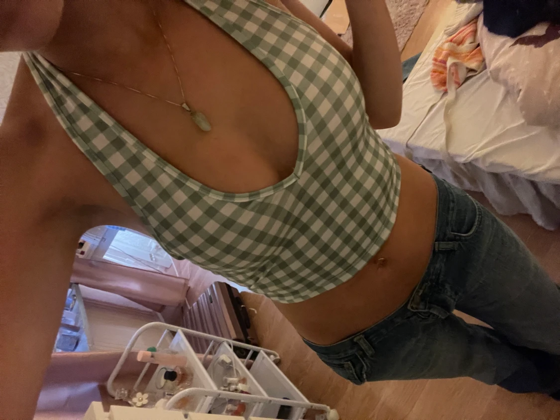 Grön halterneck - 90