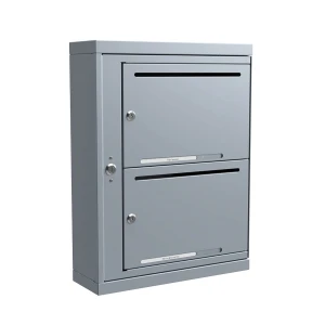 Fastighetsbox Lynx Special 1×2 fack – Grå - Fastighetsbox med 2 fack (passar för 2 lägenheter)