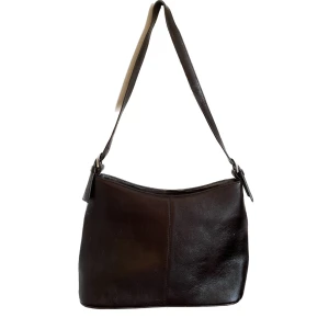 Brun axelremsväska  - Brun axelremsväska med justerbara spännen 