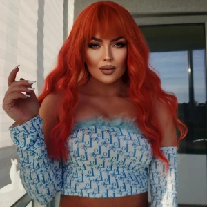 Orange hair wig 😍 - 😍