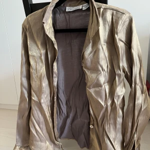 Glansig skjorta - Snygg glansig skjorta som fungerar utmärkt till fest. Storlek S. 