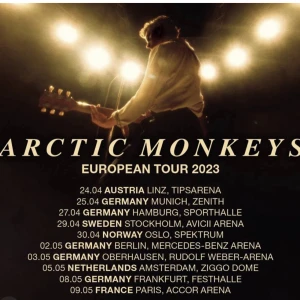 ARCTIC MONKEYS BILJETTER - Säljer två stycken sittplatser till Arctic Monkeys konsert 29e april i Stockholm, platserna är självklart bredvid varandra. Sektion B13 plats 31&32 rad 1, kortsidan övre parkett. 750 kr per biljett, prioriterar snabb affär! 💖💖 