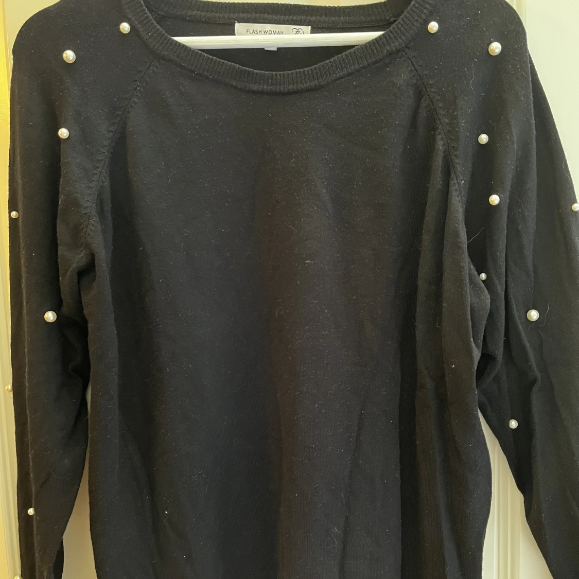 Stickad långärmad  - 90