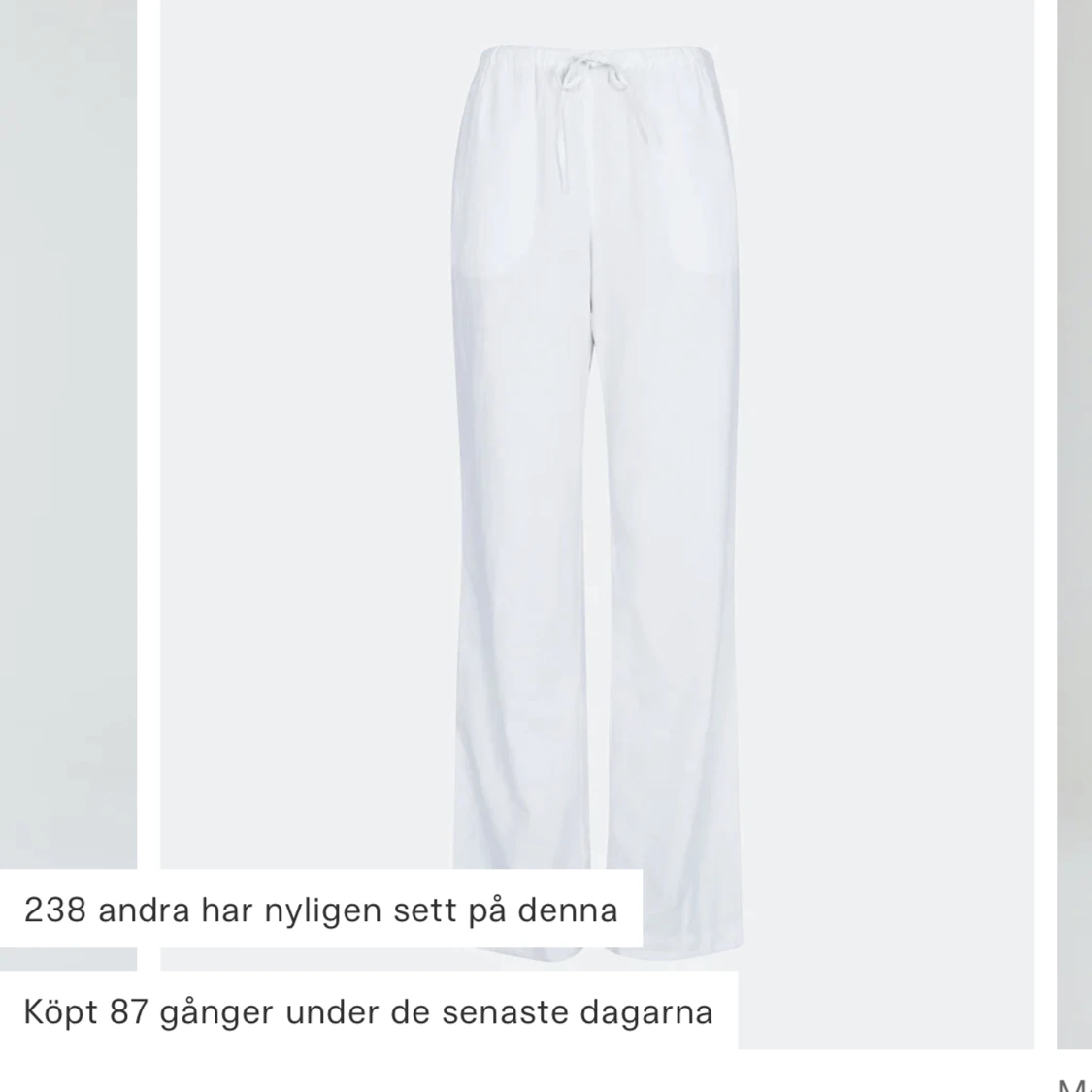 Linnebyxor från bikbok  - 90