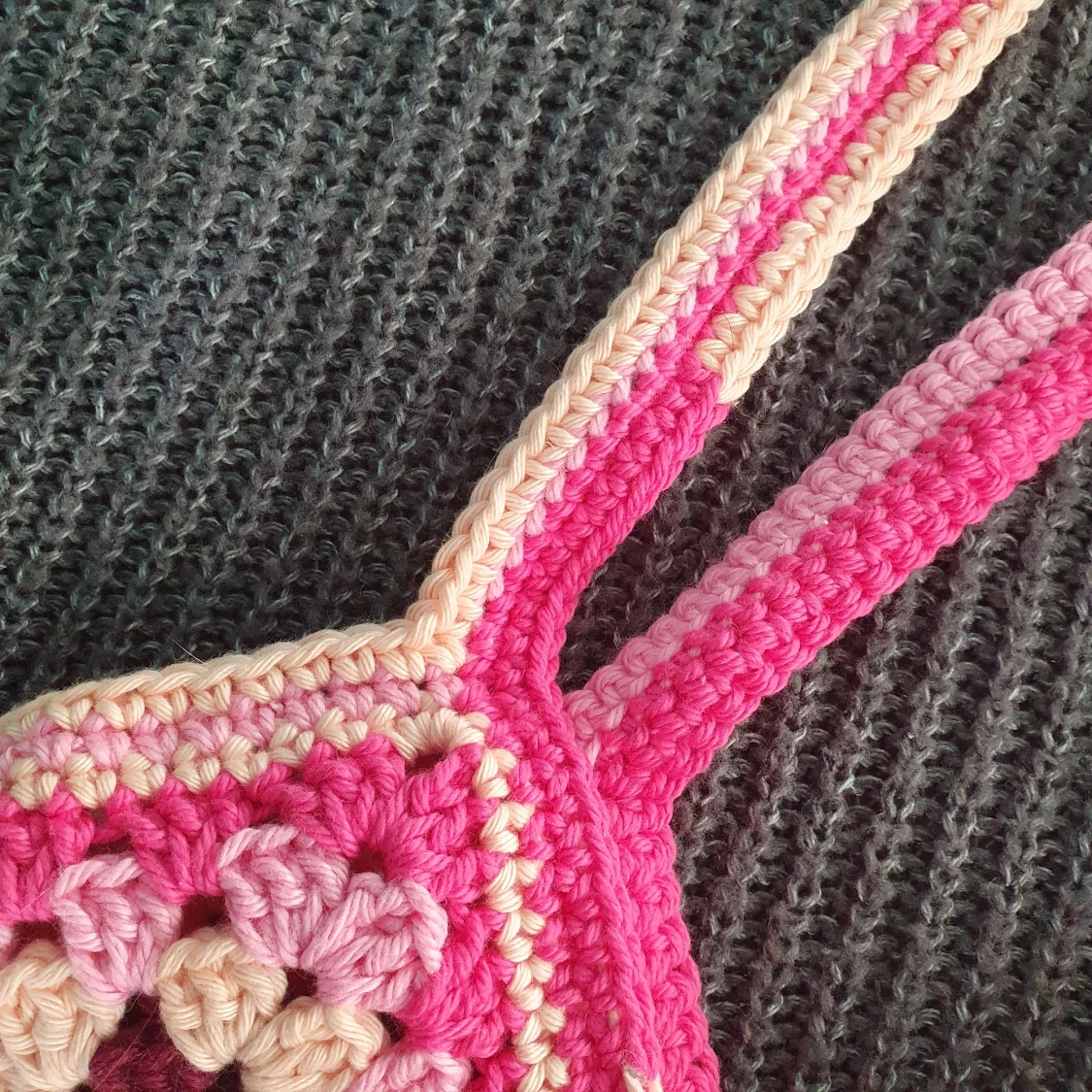 Granny Square Väska - Rosa - 91