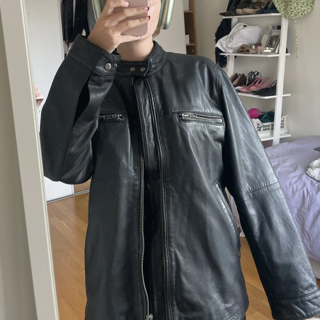 Oversized skinnjacka - 91