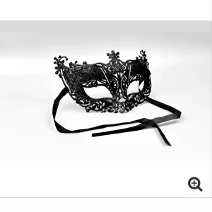 Karnevalmask - Svart karnevalmask, aldrig använd