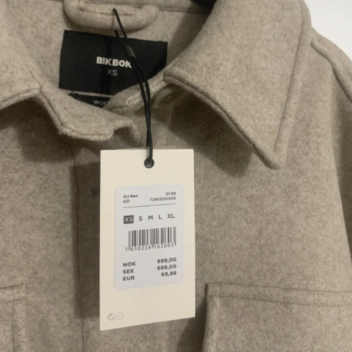 Beige/grå kappa - 91