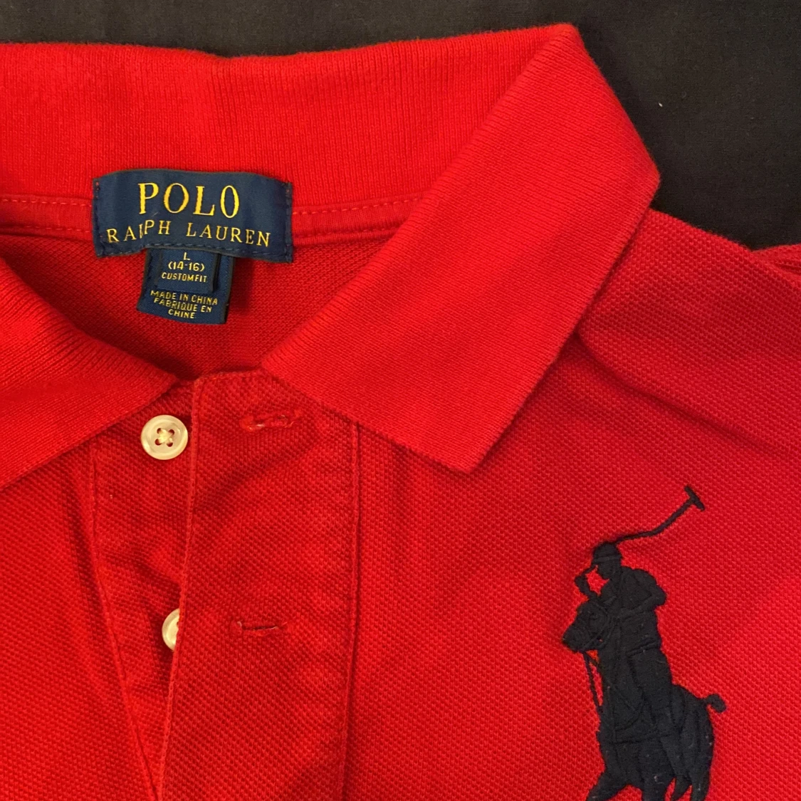 Ralph Lauren långärmad piké - 90