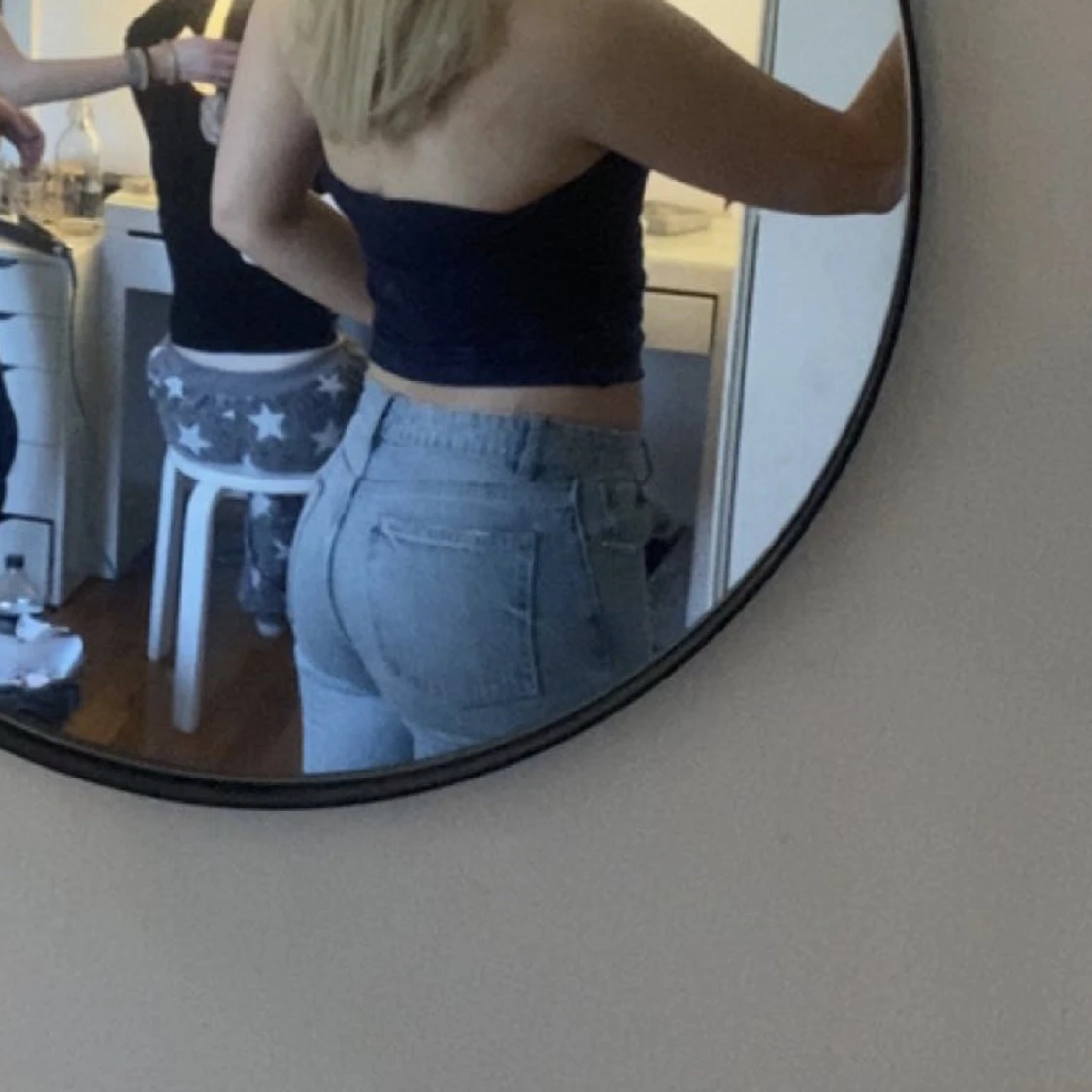 blå zara jeans - 90