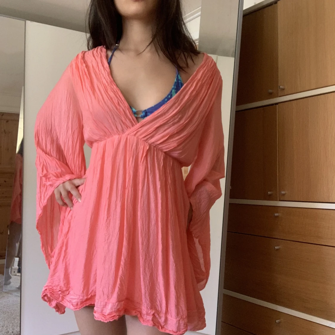 Rosa strandklänning